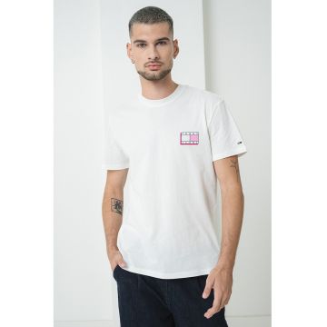Tricou slim fit de bumbac cu logo
