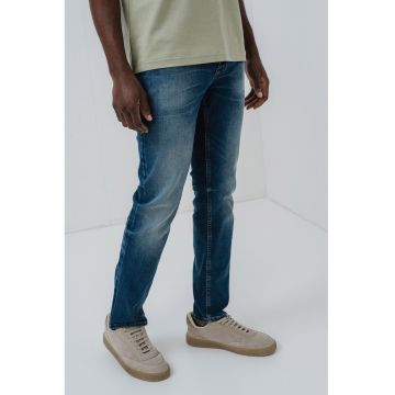 Blugi conici cu aspect decolorat