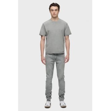 Blugi skinny cu insertii cu aspect deteriorat