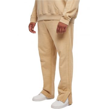 Pantaloni de trening din bumbac cu slituri la terminatie