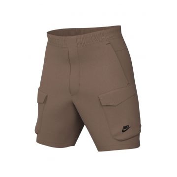 Pantaloni scurti cargo cu banda elastica in talie