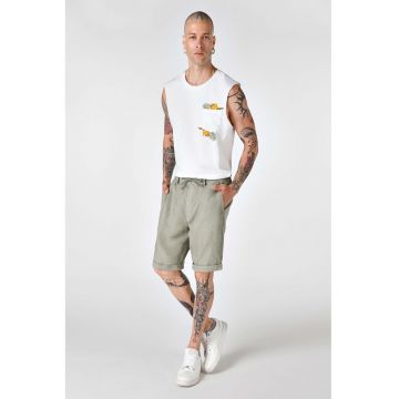 Pantaloni scurti de in cu cordon in talie