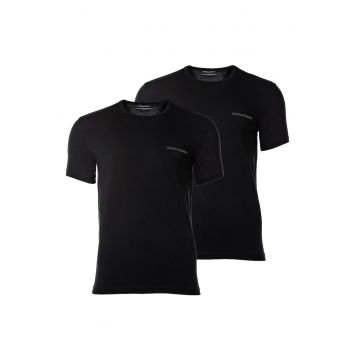 Set de tricouri cu decolteu la baza gatului - 2 piese