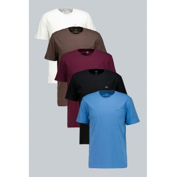 Set de tricouri uni - 5 piese