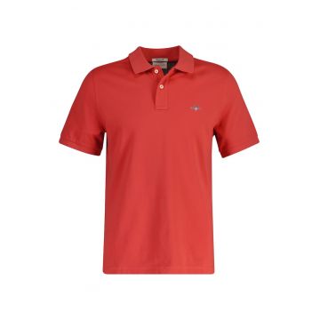 Tricou polo din bumbac pique Shield