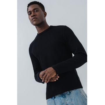 Bluza de bumbac cu striatii
