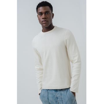 Bluza de bumbac cu striatii