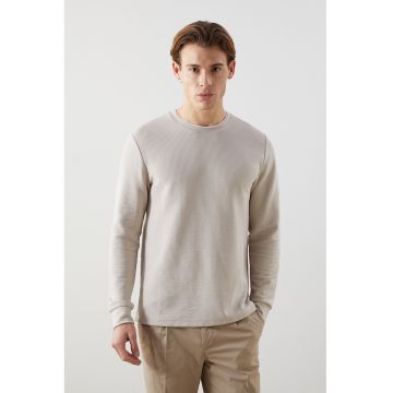 Bluza de trening regular fit cu decolteu la baza gatului