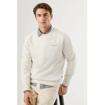Bluza de trening regular fit cu decolteu la baza gatului