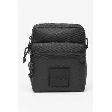 Geanta crossbody cu logo si bareta detasabila