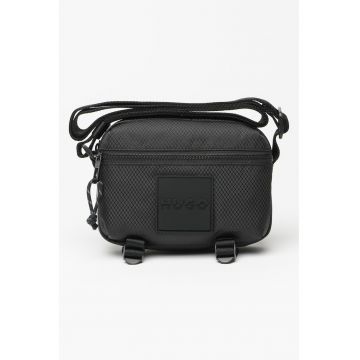 Geanta crossbody din material textil cu logo