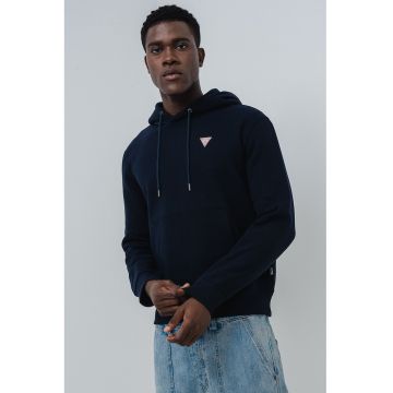Hanorac slim fit cu buzunar kangaroo