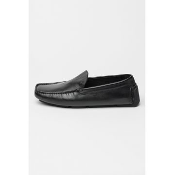 Mocasini flatform din piele