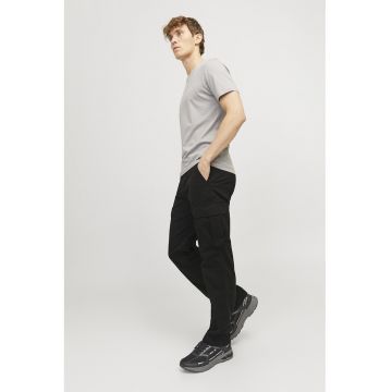 Pantaloni cargo din amestec de bumbac