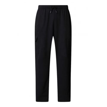 Pantaloni drepti cu talie ajustabila si buzunare laterale cu clapa