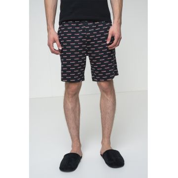 Pantaloni scurti de pijama cu model logo