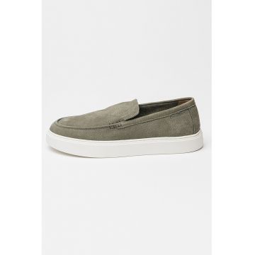 Pantofi loafer flatform din piele