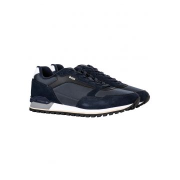 Pantofi sport cu segmente din material sintetic