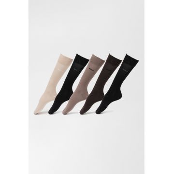 Set de sosete lungi cu logo - 5 perechi