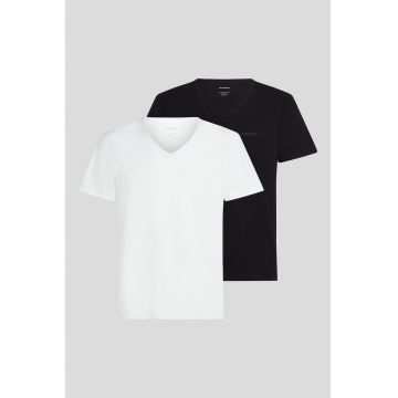 Set de tricouri cu decolteu in V - 2 piese