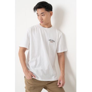 Tricou cu decolteu la baza gatului si logo discret Mason