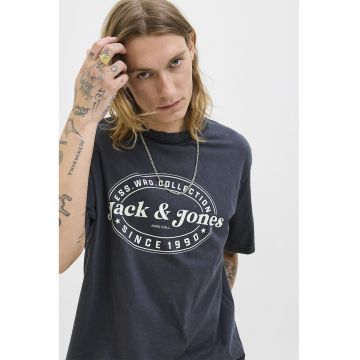 Tricou cu imprimeu si maneci cazute