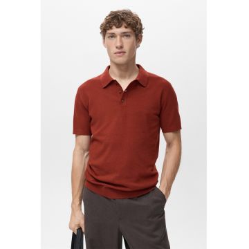 Tricou polo tricotat fin