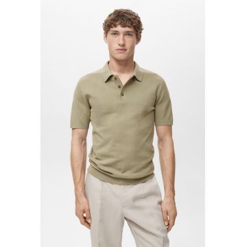 Tricou polo tricotat fin