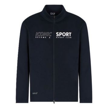Bluza cu fermoar EA7 ARMANI BLUE SPORT M T-TOP FZ