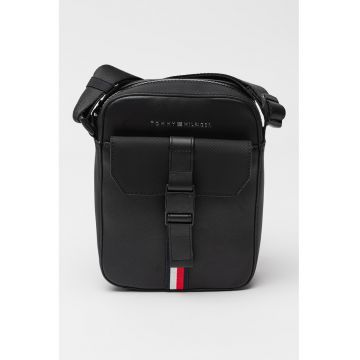 Geanta crossbody de piele ecologica cu catarama