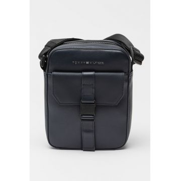 Geanta crossbody de piele ecologica cu catarama