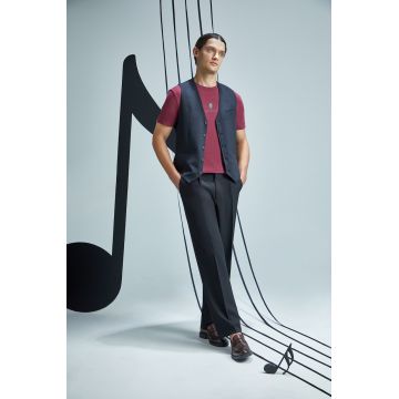 Medicine tricou culoarea bordo, cu imprimeu