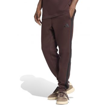 Pantaloni de trening cu logo si snur de ajustare