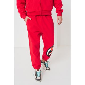 Pantaloni de trening din bumbac relaxed fit