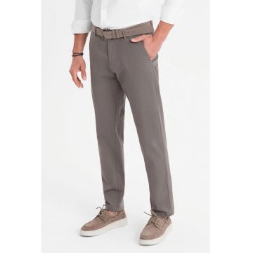 Pantaloni drepti cu talie medie