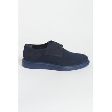 Pantofi derby din piele intoarsa