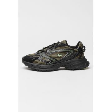 Pantofi sport demi-wedge si garnitura din piele nabuc Neo-Shot