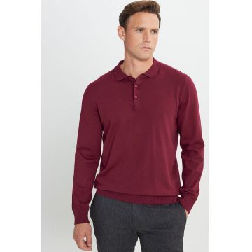 Pulover polo cu model uni
