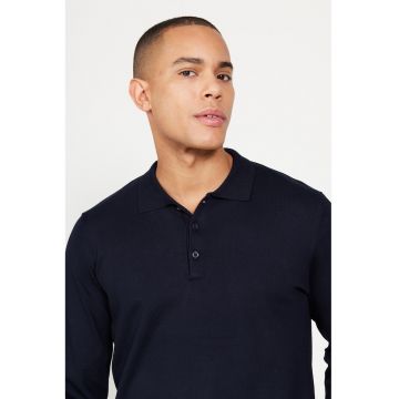 Pulover polo cu model uni
