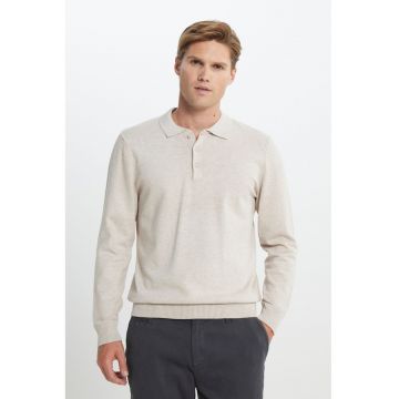 Pulover polo cu model uni