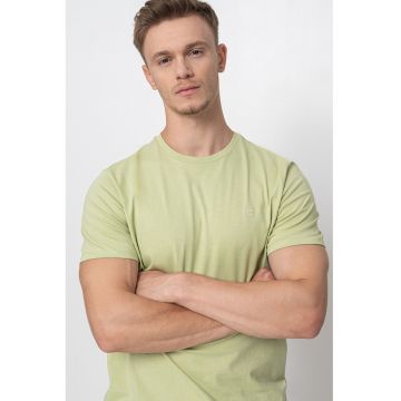 Tricou de bumbac cu logo discret