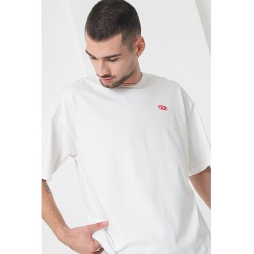 Tricou de bumbac cu maneci cazute