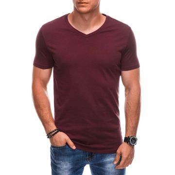 Tricou din bumbac cu decolteu in V