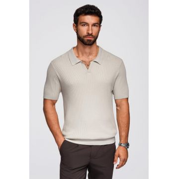 Tricou polo striat