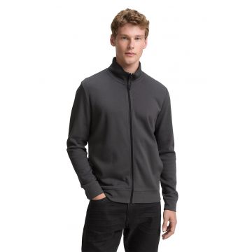 Bluza de trening cu fermoar si guler mediu
