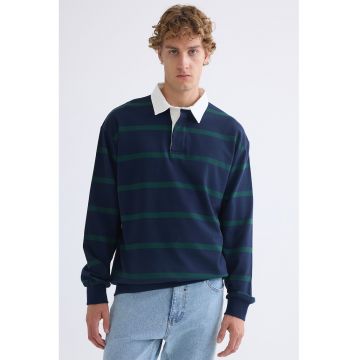 Bluza polo cu dungi