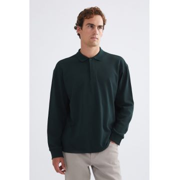 Bluza polo de bumbac