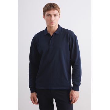 Bluza polo de bumbac