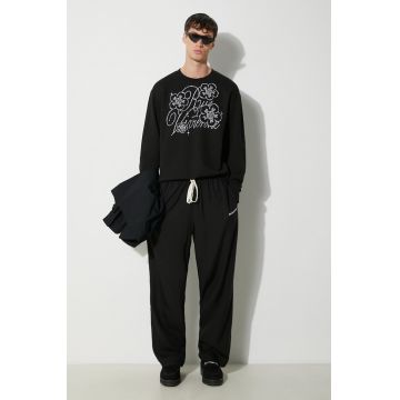 Kenzo hanorac de bumbac Constellation Emb Classic barbati, culoarea negru, cu imprimeu, FE65SW2284MG.99J