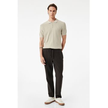 Pantaloni de bumbac cu talie ajustabila